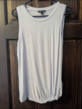 Banana Republic Lavender Sleeveless Knot-Hem Tank